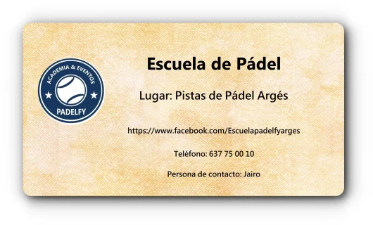 INFORMACIÓN ESCUELA DE PÁDEL
